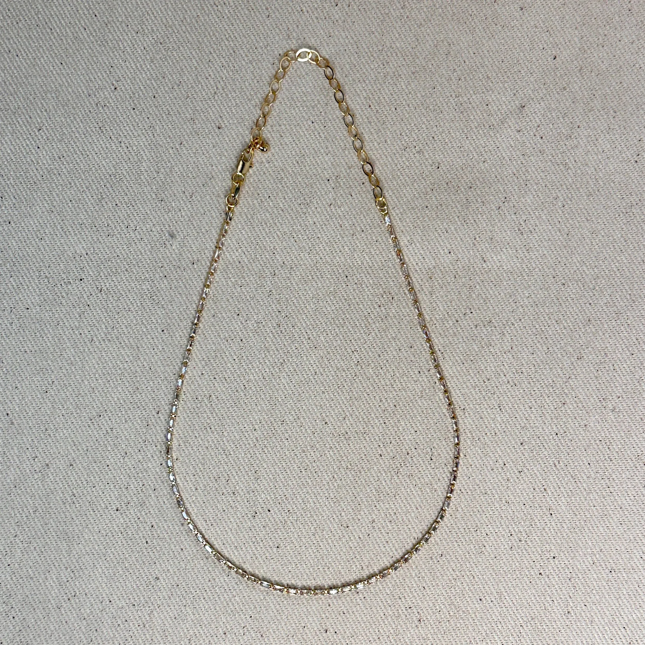 Baguette Tennis Necklace