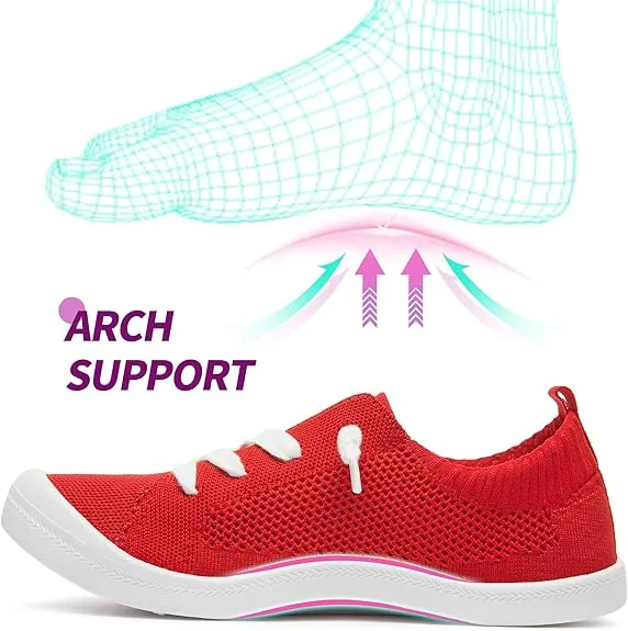 Barerun Women's Knit Slip On Sneakers