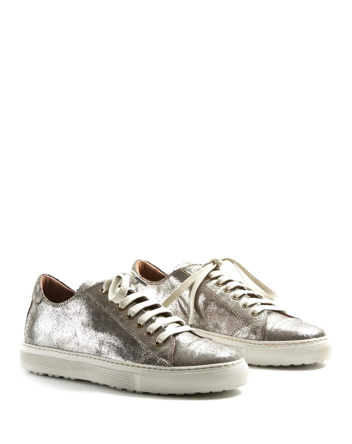 BEXY Gunmetal Leather Sneakers