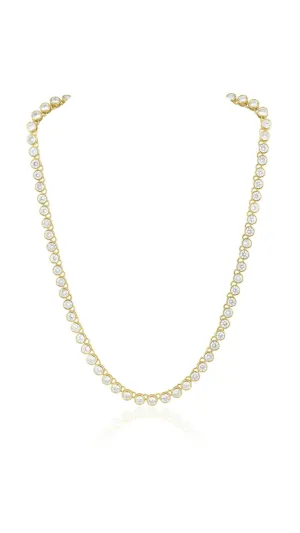Bezel Tennis Necklace