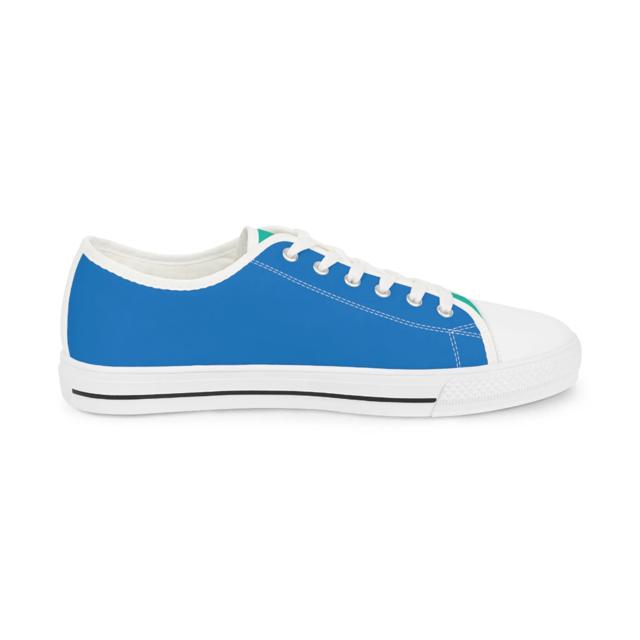 Blue Paradise Men's Two-Tone Low Top Sneakers - Feel the Ocean Breeze When Wearing Your Blue Paradise Sneakers!