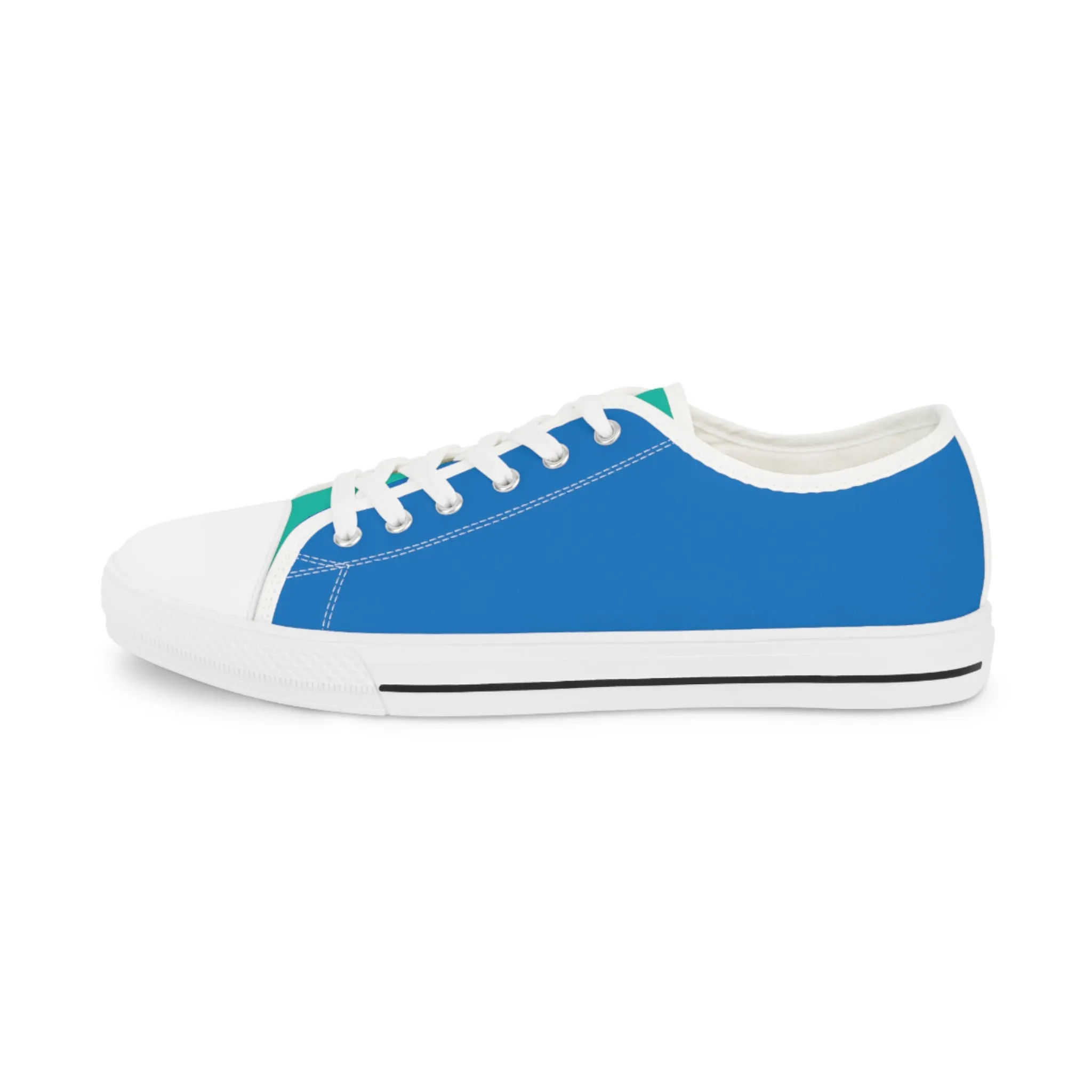 Blue Paradise Men's Two-Tone Low Top Sneakers - Feel the Ocean Breeze When Wearing Your Blue Paradise Sneakers!