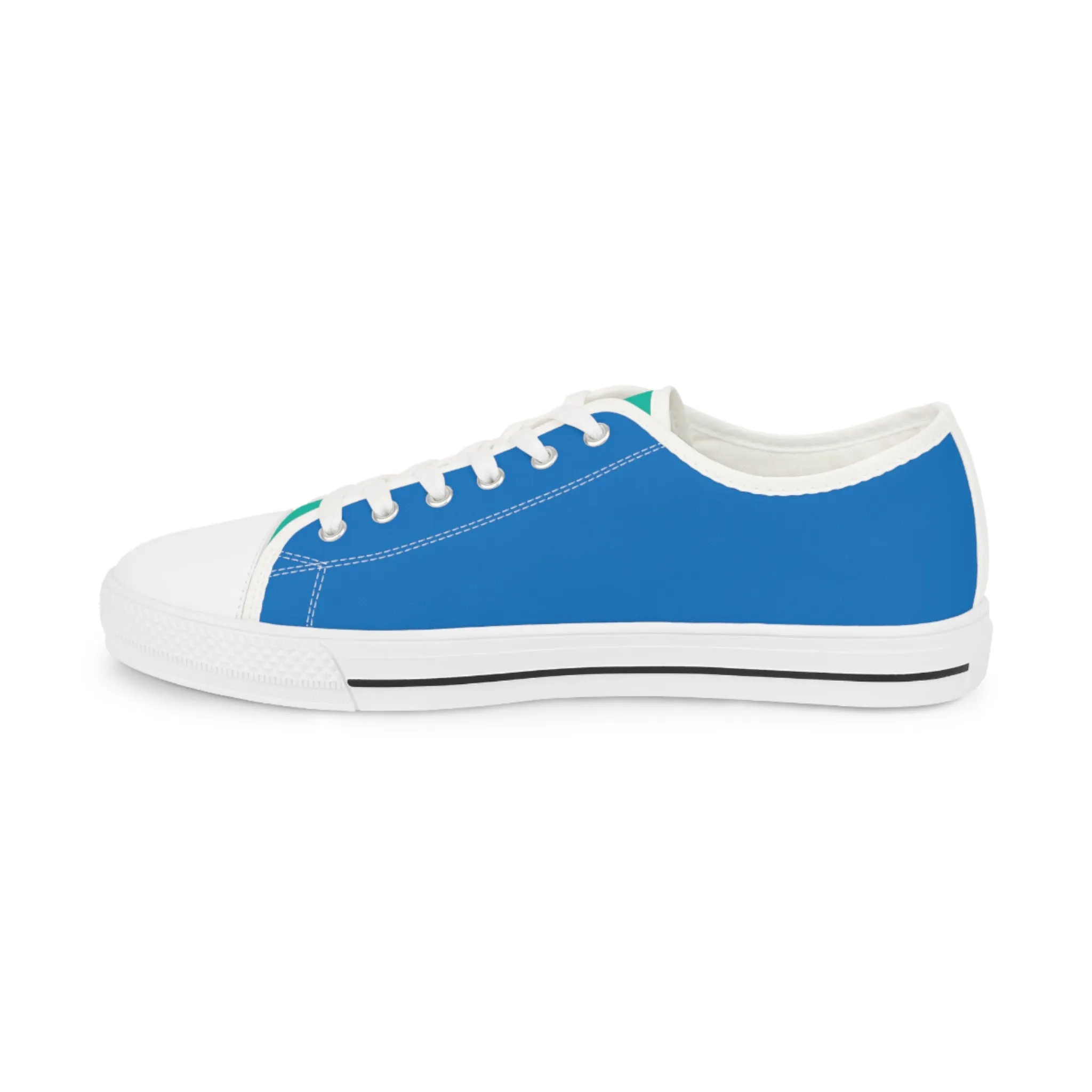 Blue Paradise Men's Two-Tone Low Top Sneakers - Feel the Ocean Breeze When Wearing Your Blue Paradise Sneakers!