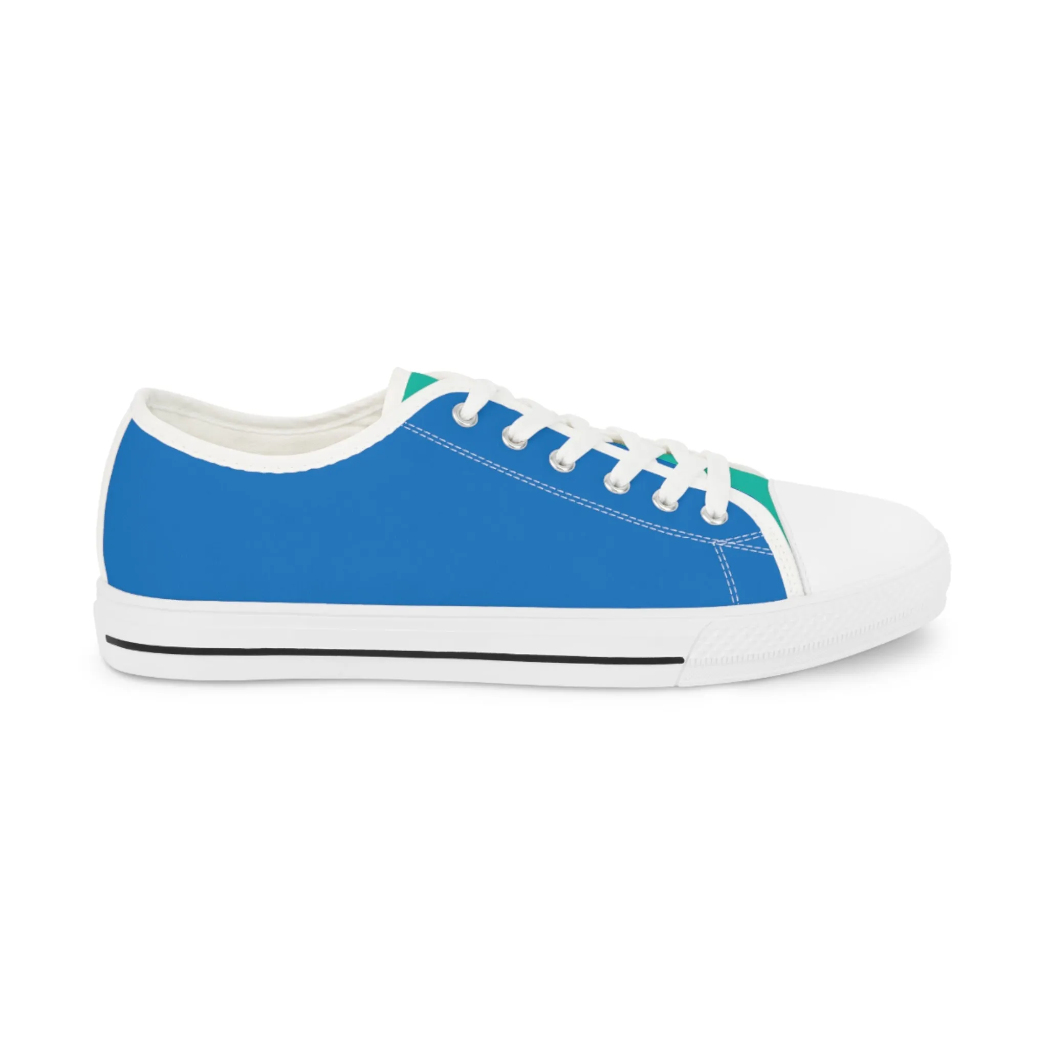 Blue Paradise Men's Two-Tone Low Top Sneakers - Feel the Ocean Breeze When Wearing Your Blue Paradise Sneakers!