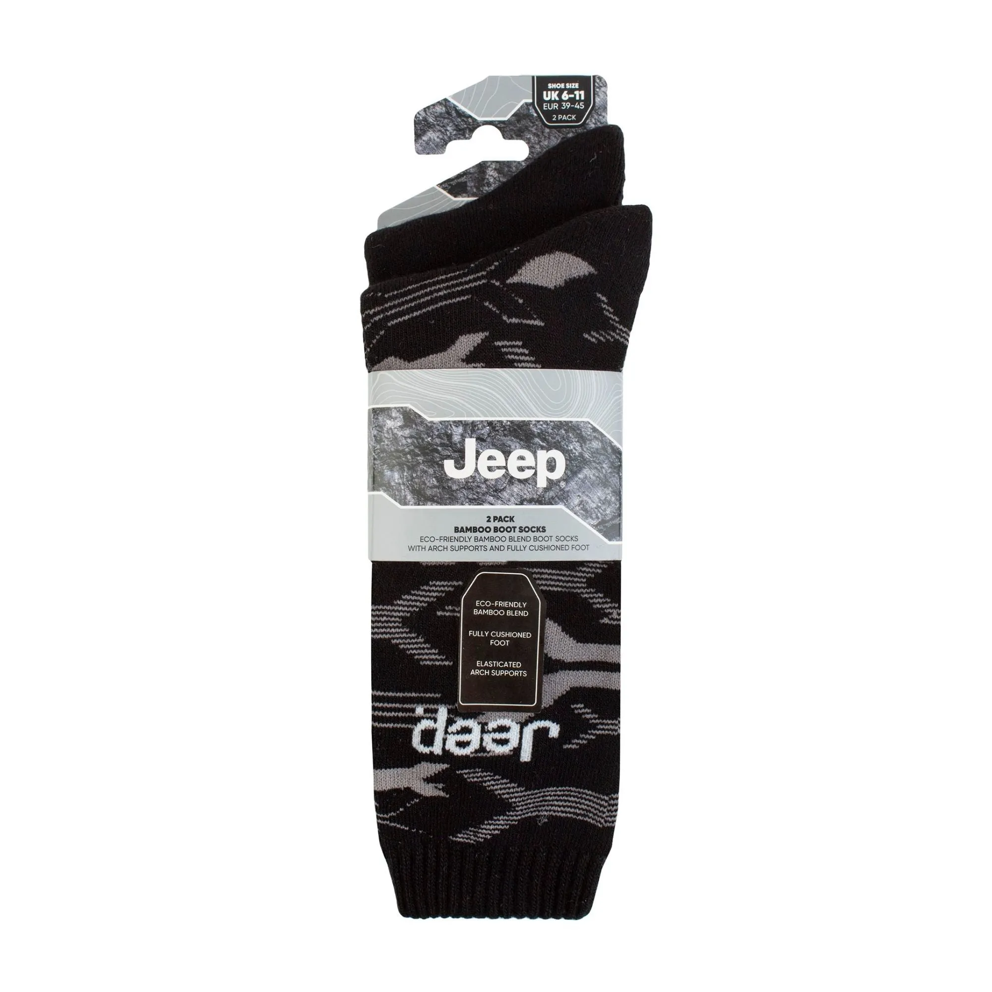 Breathable Cushioned Bamboo Work Boot Socks - Heavy Duty Knit Ribbed Socks