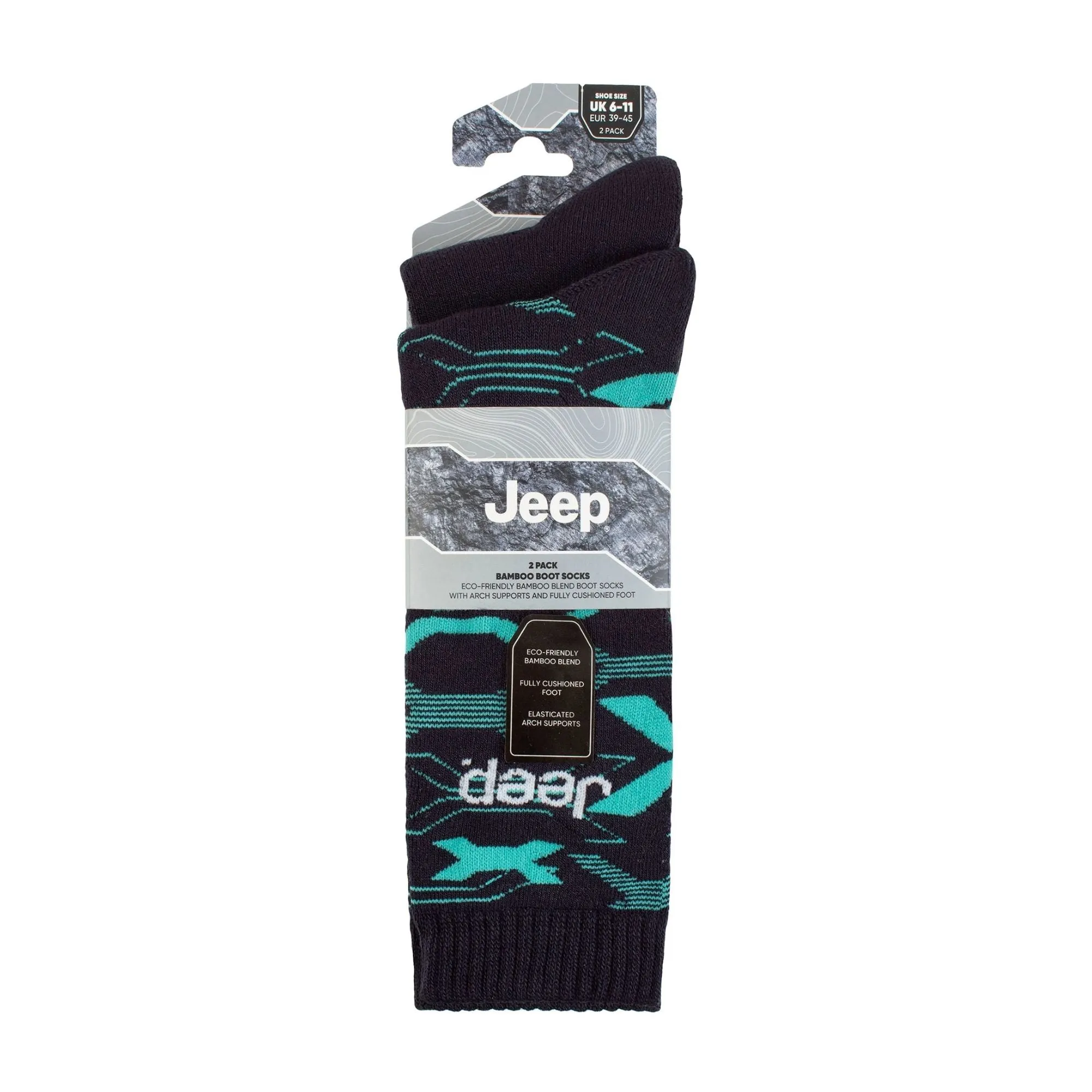 Breathable Cushioned Bamboo Work Boot Socks - Heavy Duty Knit Ribbed Socks