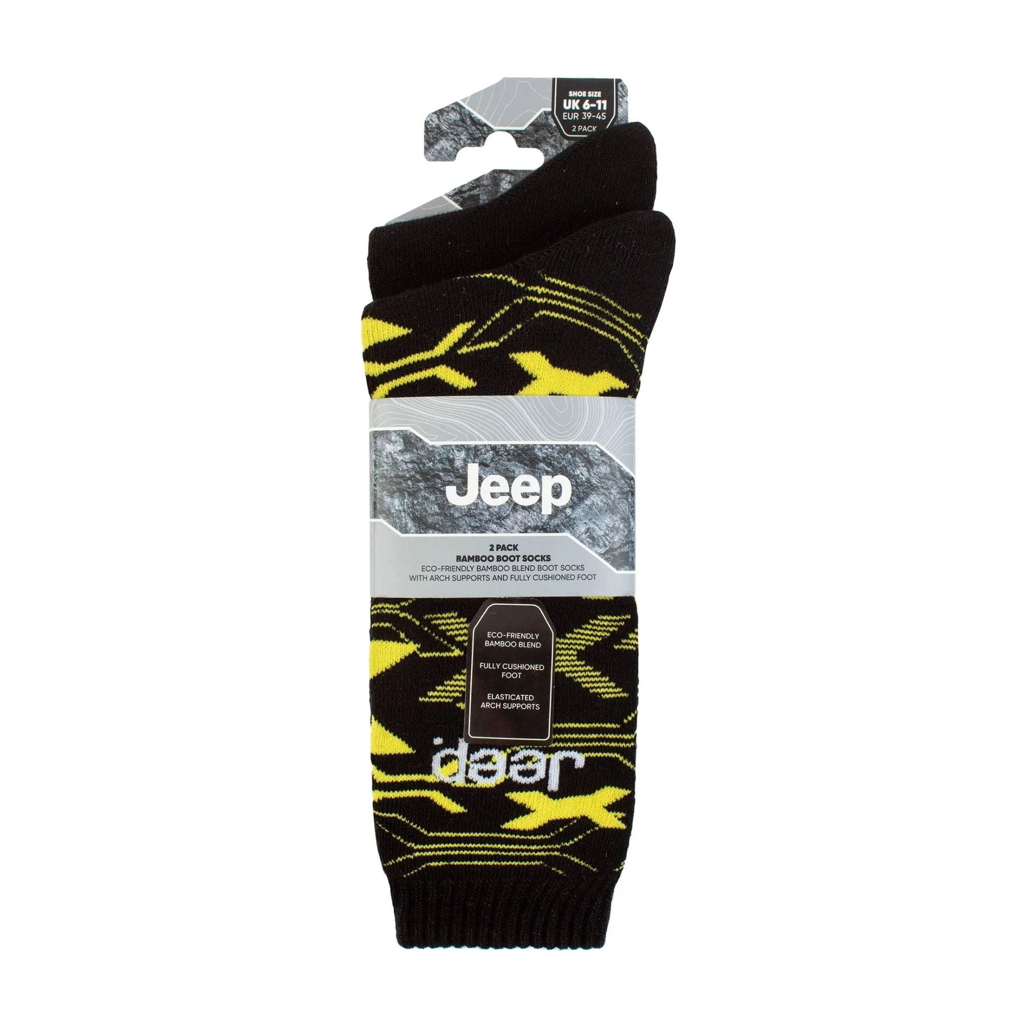 Breathable Cushioned Bamboo Work Boot Socks - Heavy Duty Knit Ribbed Socks