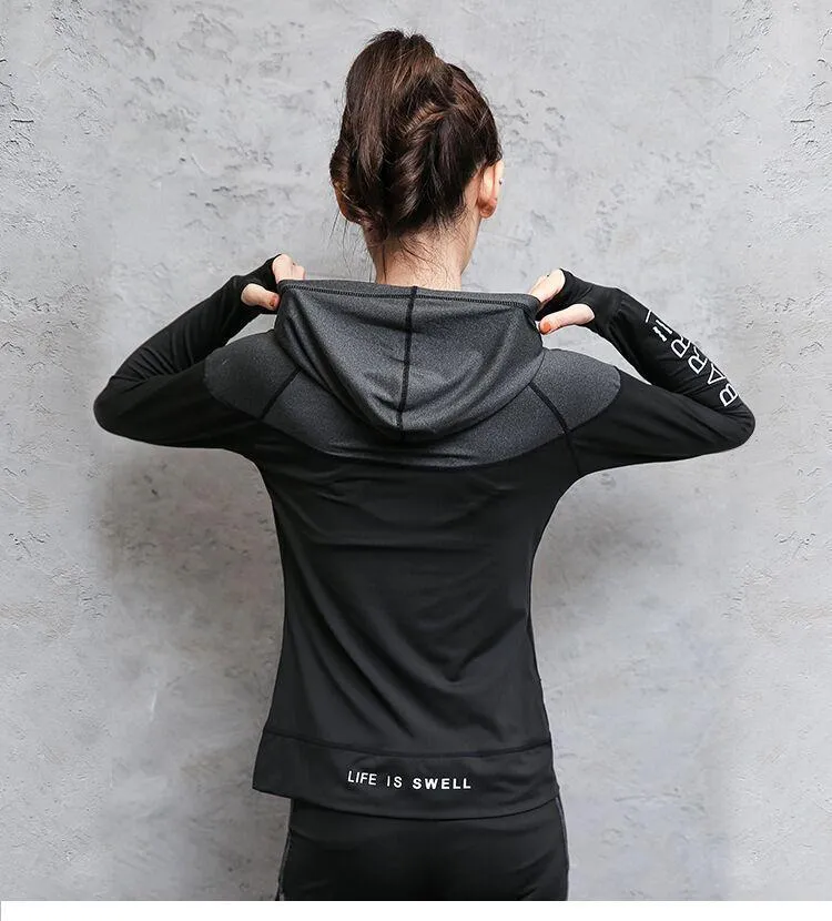 Breathable Sports Hooded Shirt