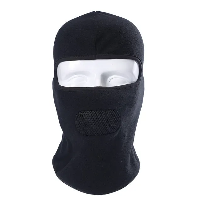 Breathable Winter Thick Polar Fleece Neck Warmer Balaclava Face Mask Thermal Bicycle Snowboard for Cold Weather Protection Gear