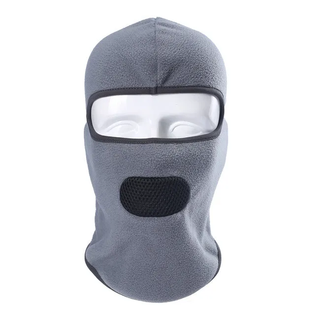 Breathable Winter Thick Polar Fleece Neck Warmer Balaclava Face Mask Thermal Bicycle Snowboard for Cold Weather Protection Gear