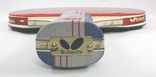Butterfly Wooden 401 Table Tennis Racket Set - 1 Ping Pong Paddle 1 Ping Pong Paddle Case - Gift Box - ITTF Approved (red, grey, and blue )