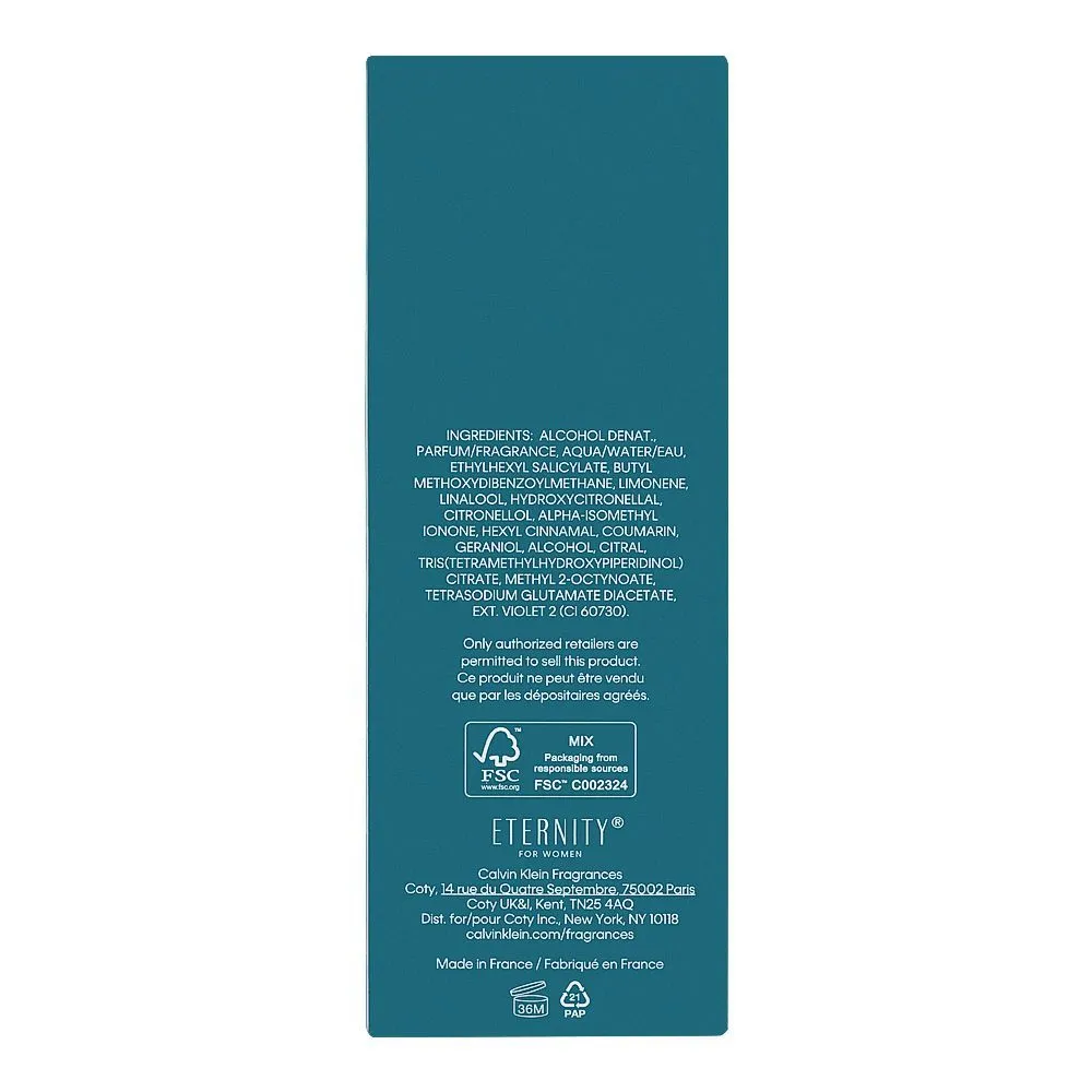 Calvin Klein Eternity Aromatic Essence Parfum Intense, 100ml | France | Fragrance For Women