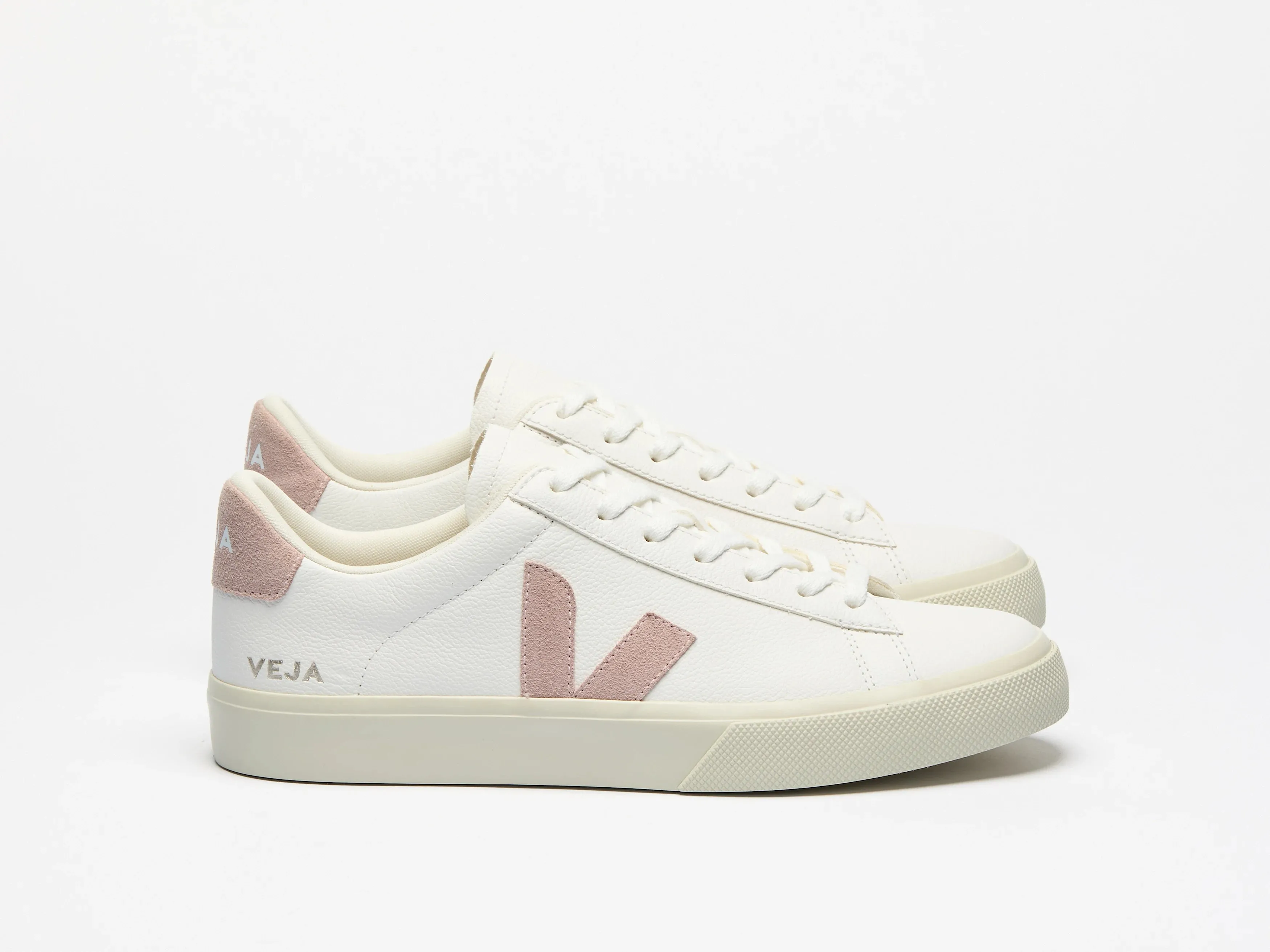Campo Leather Sneakers in White Babe