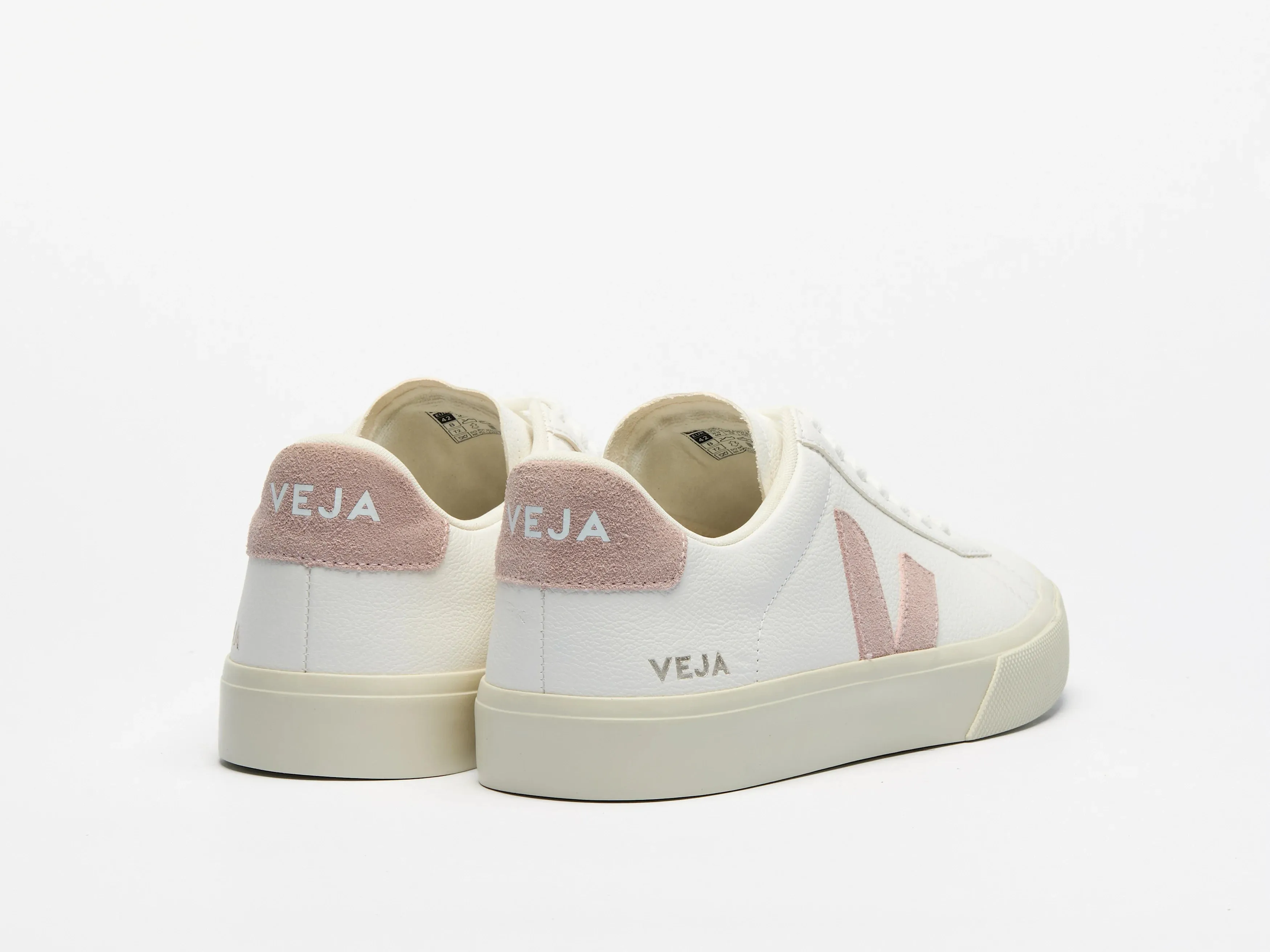Campo Leather Sneakers in White Babe