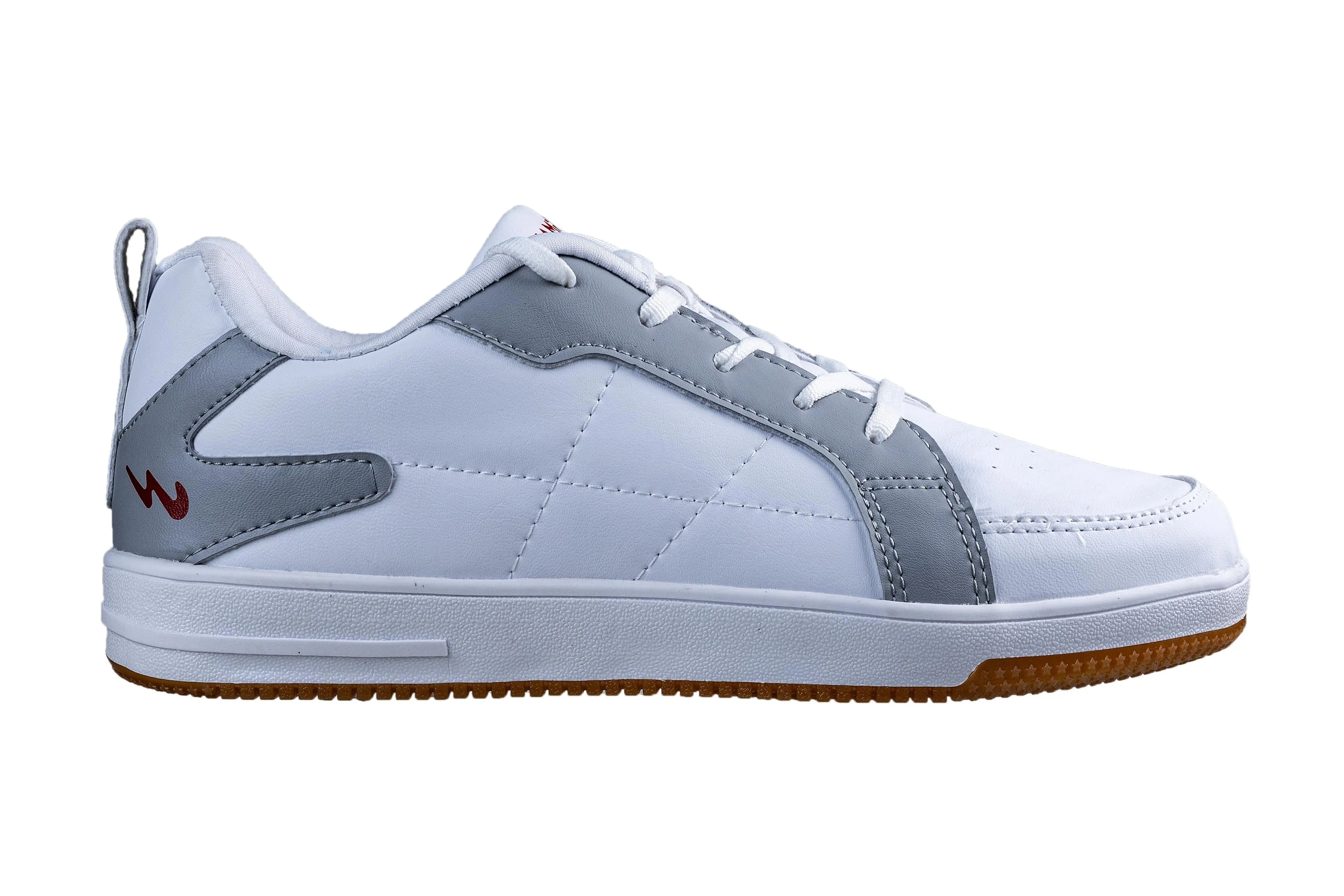 Campus Gents White / L. Grey Sports Shoe