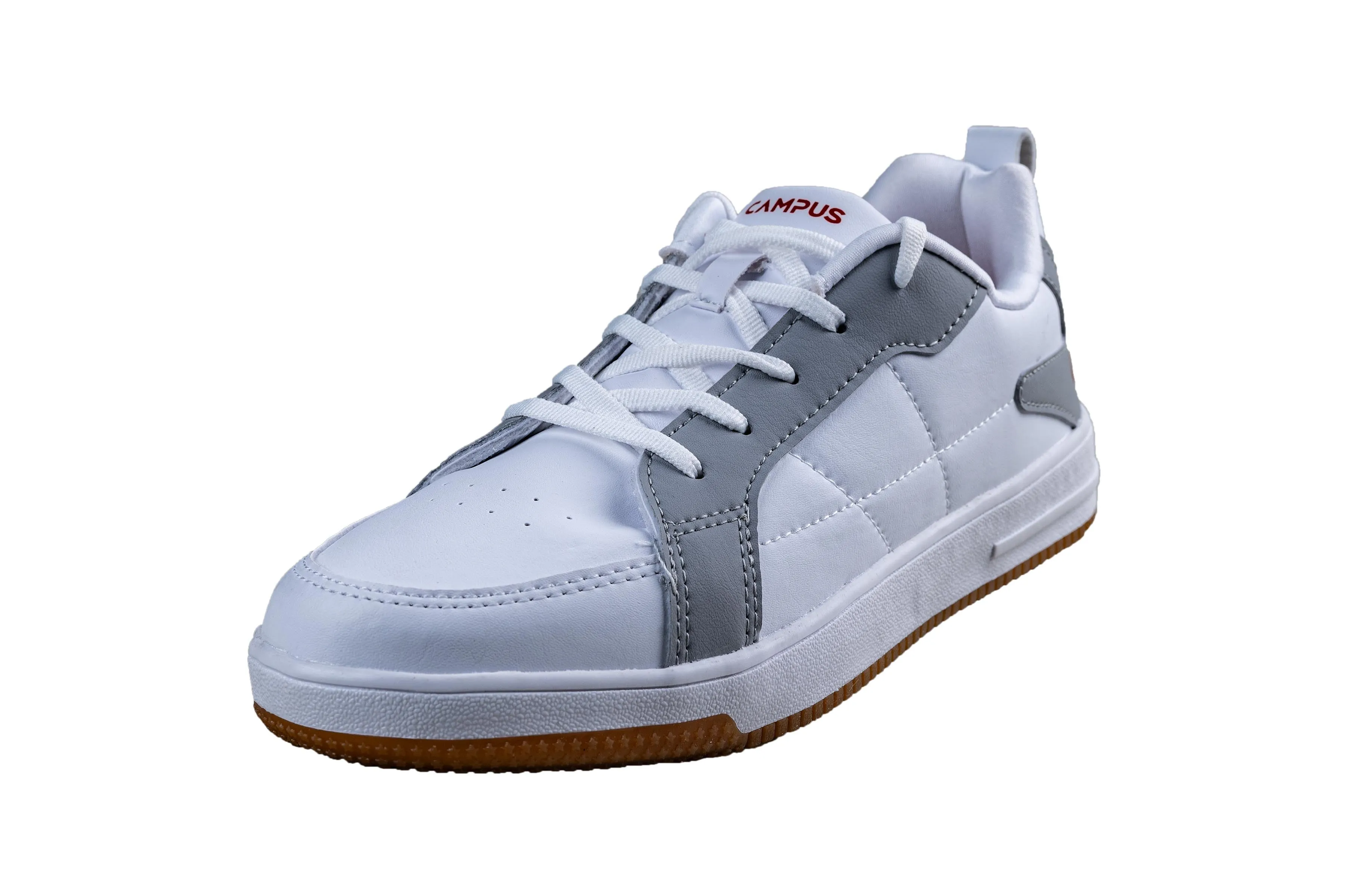 Campus Gents White / L. Grey Sports Shoe