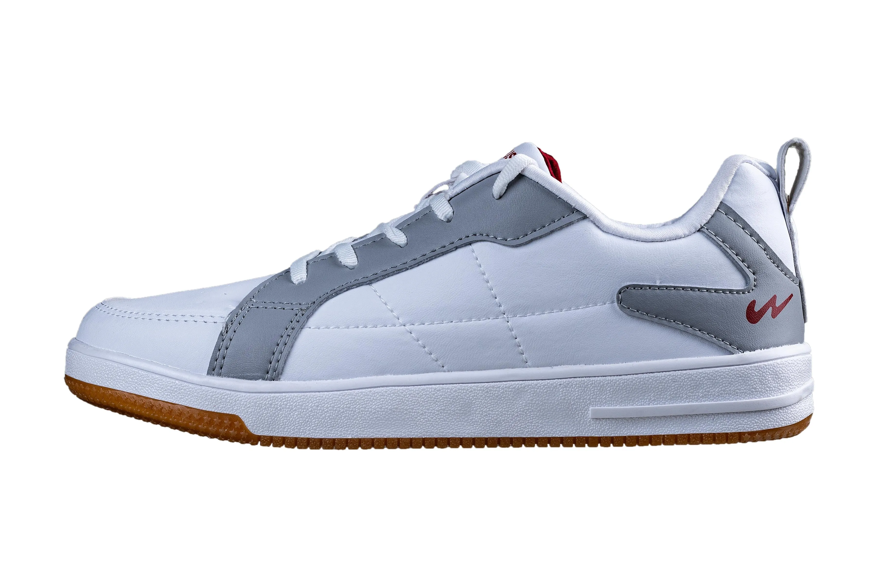 Campus Gents White / L. Grey Sports Shoe