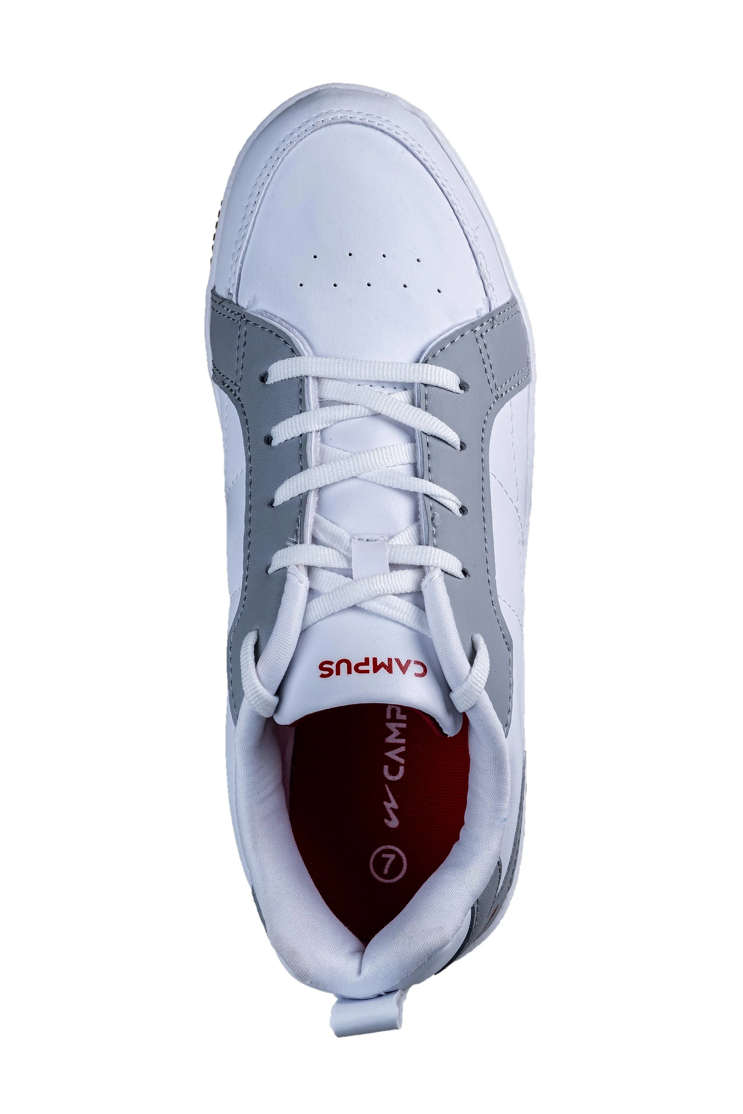 Campus Gents White / L. Grey Sports Shoe