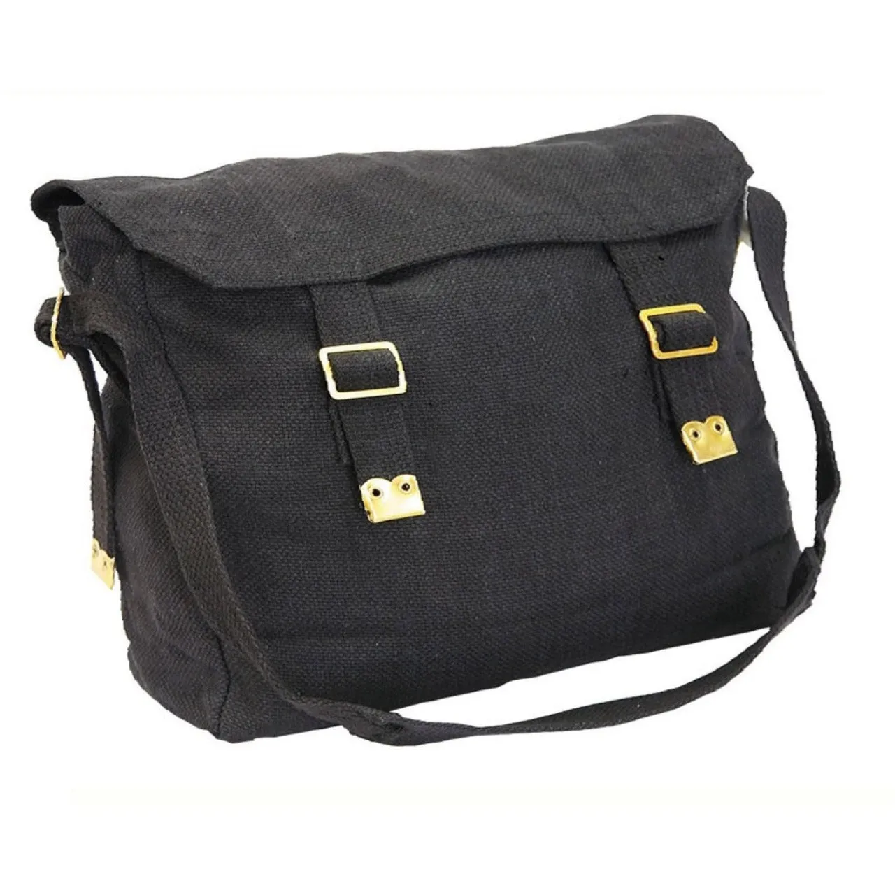 Canvas Shoulder Bag Black OR Khaki