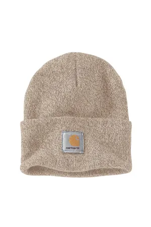 Carhartt Knit Cuff Beanies in Oat Milk Marl | A18-B88