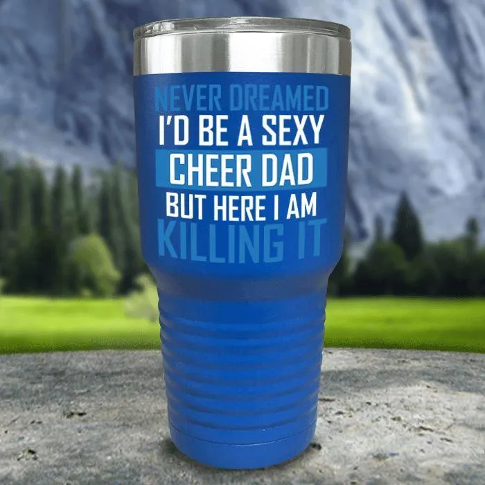 Cheer Dad Color Printed Tumblers