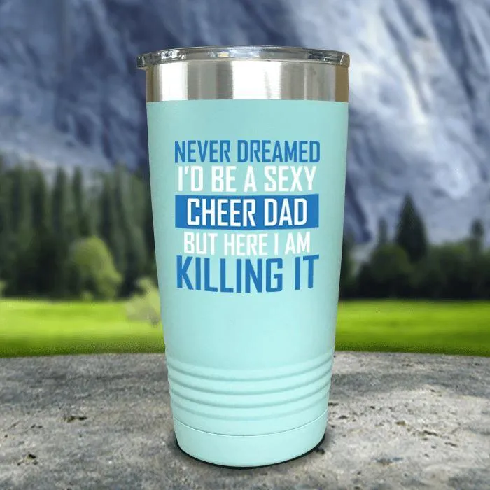 Cheer Dad Color Printed Tumblers