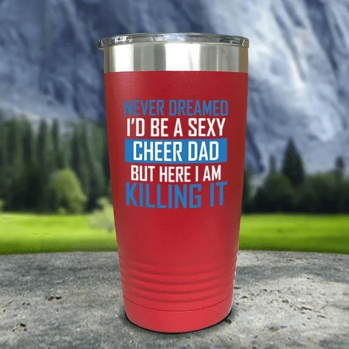 Cheer Dad Color Printed Tumblers
