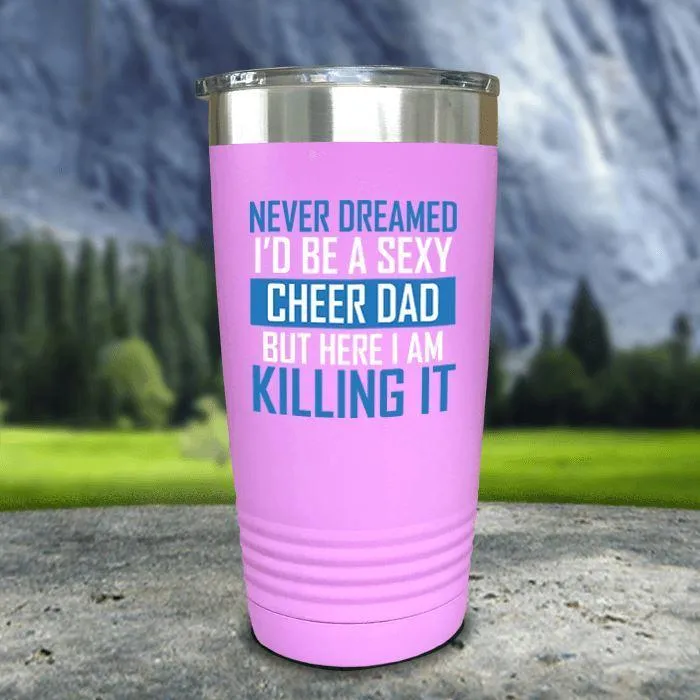 Cheer Dad Color Printed Tumblers