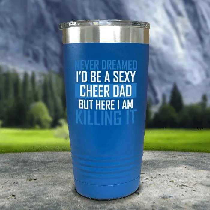 Cheer Dad Color Printed Tumblers