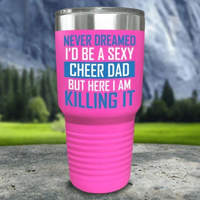 Cheer Dad Color Printed Tumblers