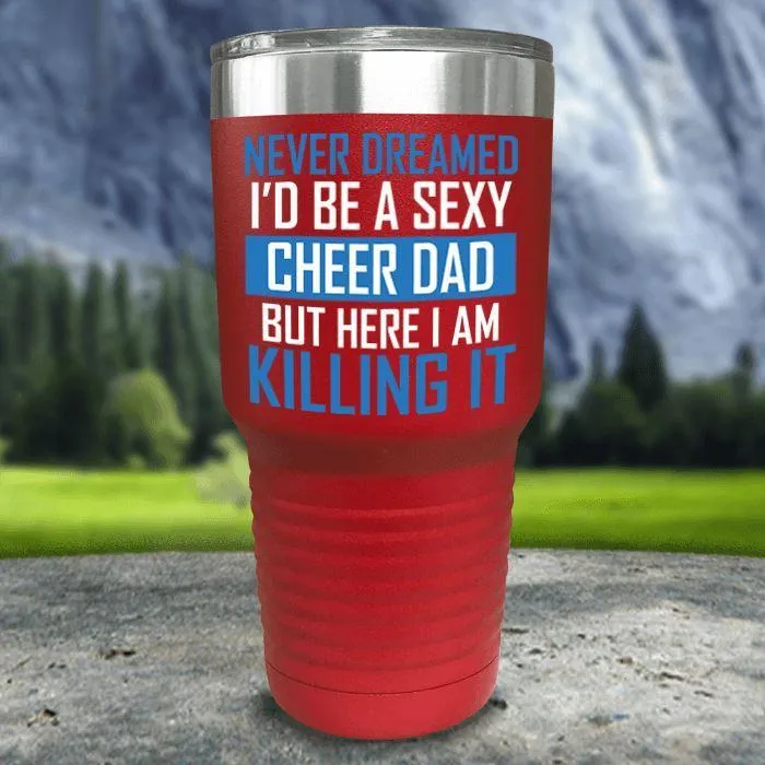 Cheer Dad Color Printed Tumblers