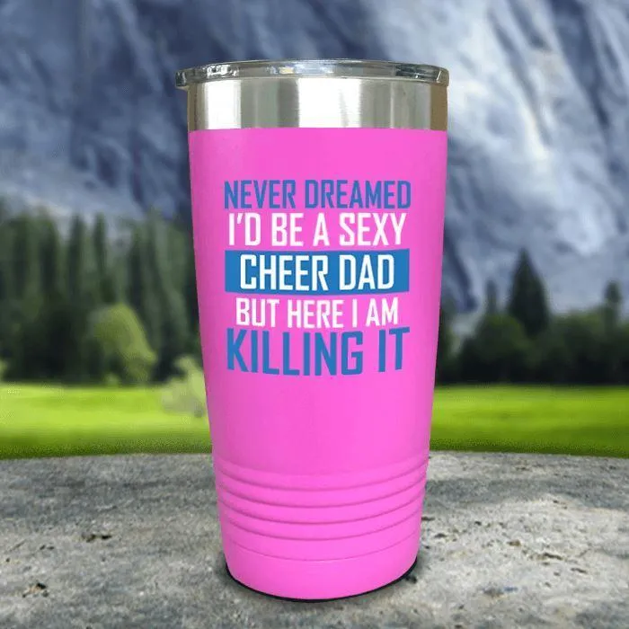 Cheer Dad Color Printed Tumblers