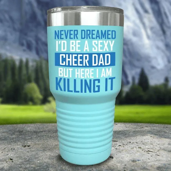 Cheer Dad Color Printed Tumblers