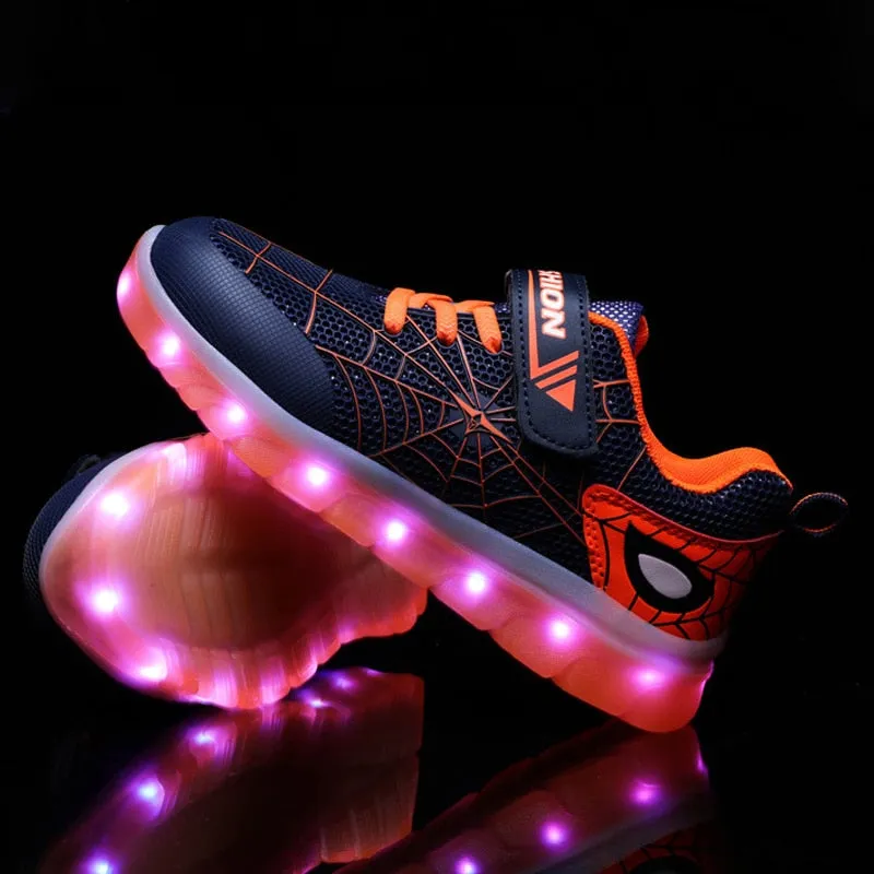 Children Led Light Up Shoes Luminous Sneakers Glowing Casual Shoes