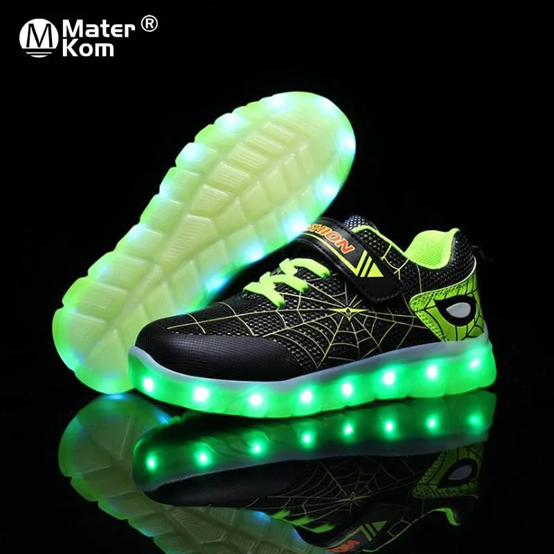 Children Led Light Up Shoes Luminous Sneakers Glowing Casual Shoes