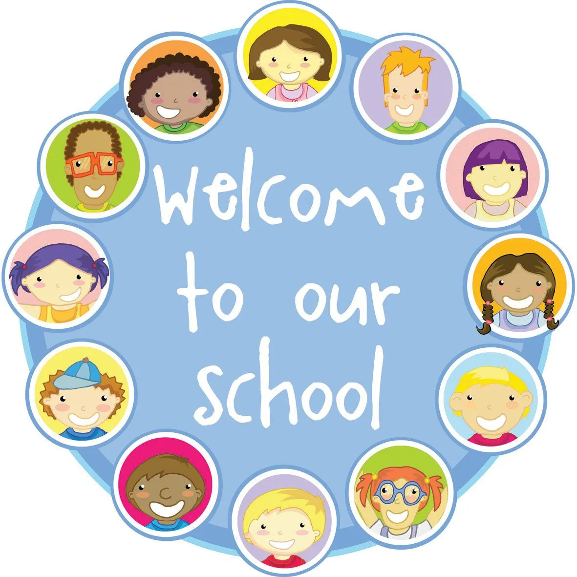 Children Welcome Sign (Circular)