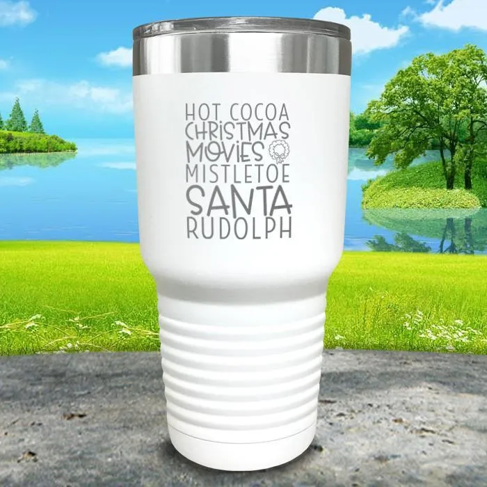 Christmas Words 2 Engraved Tumbler