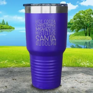 Christmas Words 2 Engraved Tumbler