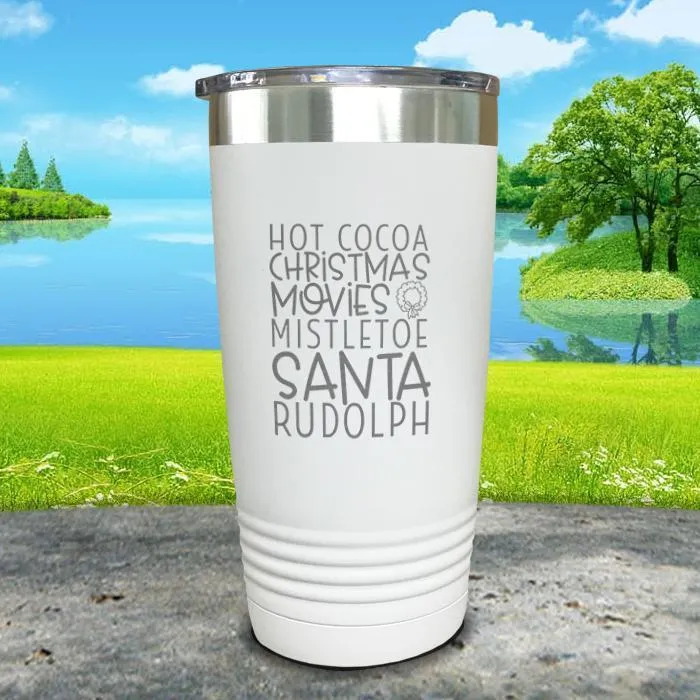 Christmas Words 2 Engraved Tumbler