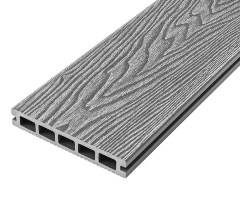 Cladco Grooved Reversible Composite Decking Board - Stone Grey (2.4m)