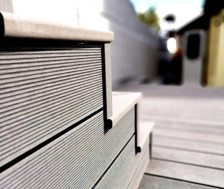 Cladco Grooved Reversible Composite Decking Board - Stone Grey (2.4m)