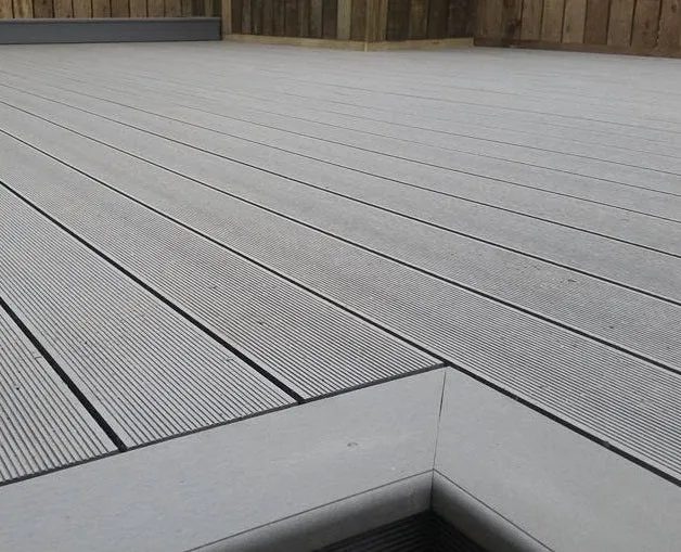 Cladco Grooved Reversible Composite Decking Board - Stone Grey (2.4m)