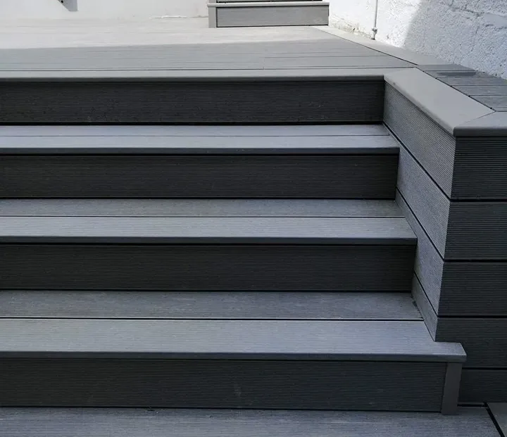 Cladco Grooved Reversible Composite Decking Board - Stone Grey (2.4m)