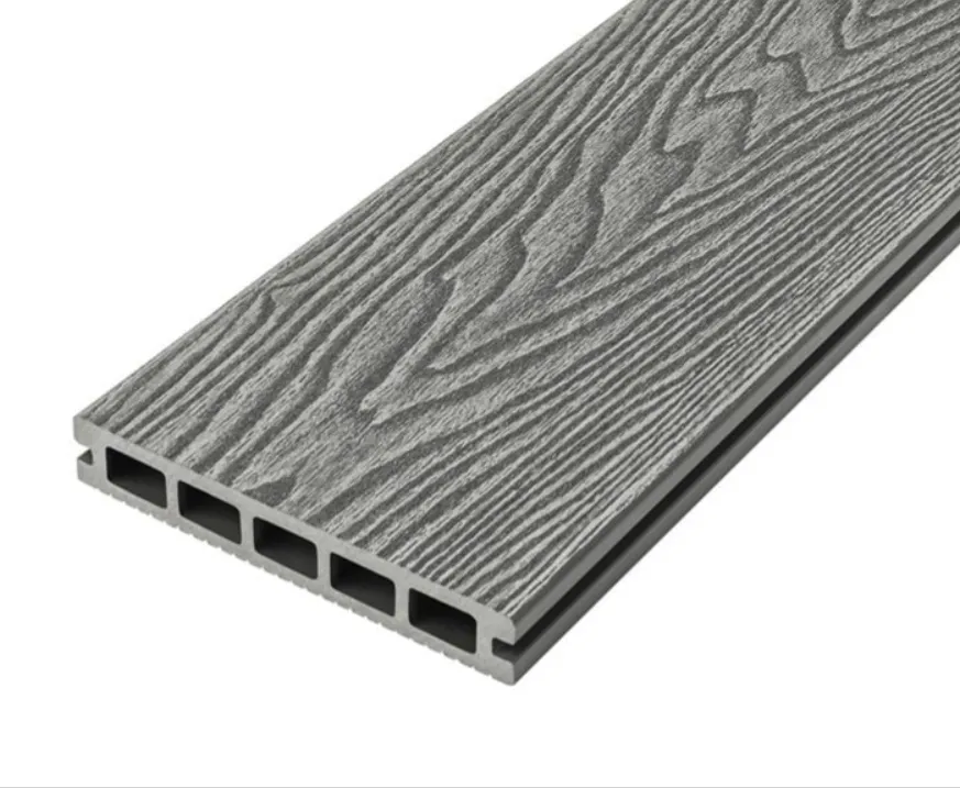 Cladco Grooved Reversible Composite Decking Board - Stone Grey (4m)