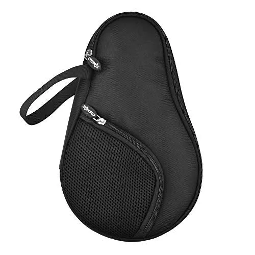 CM Table Tennis Racket Case Cover Ping Pong Paddle Carry Bag with Ball Storage Pocket, for 2 Paddles
