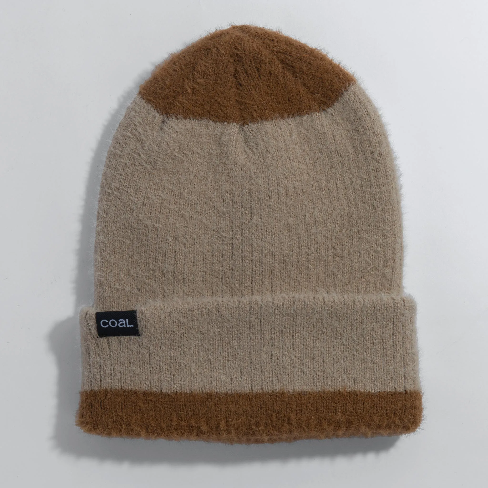 Coal The Solstice Fuzzy Knit Beanie - Khaki/Brown