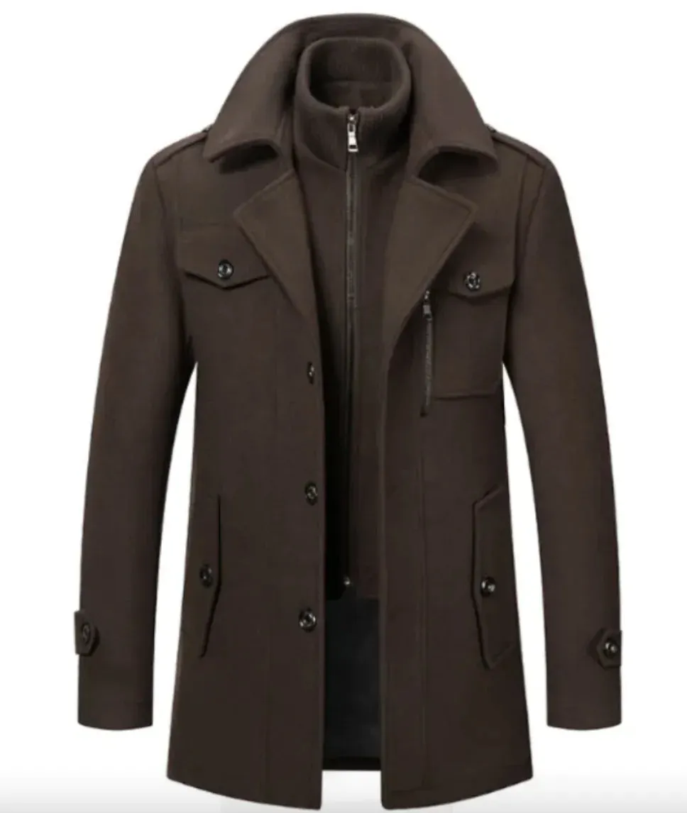 Cold-Resistant Plus Cotton Woolen Men's Jacket