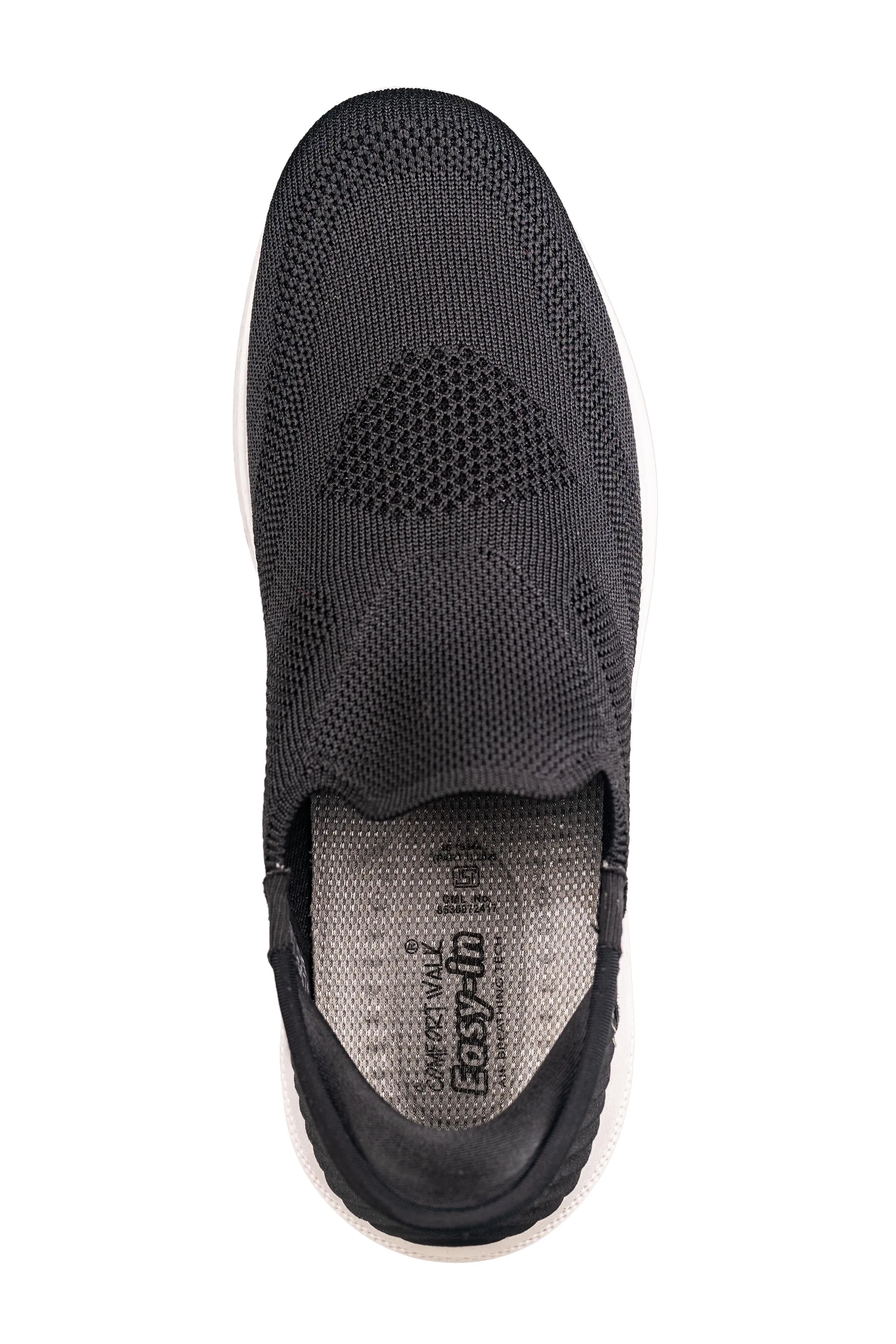 Comfort Walk Gents Black Sports Shoe