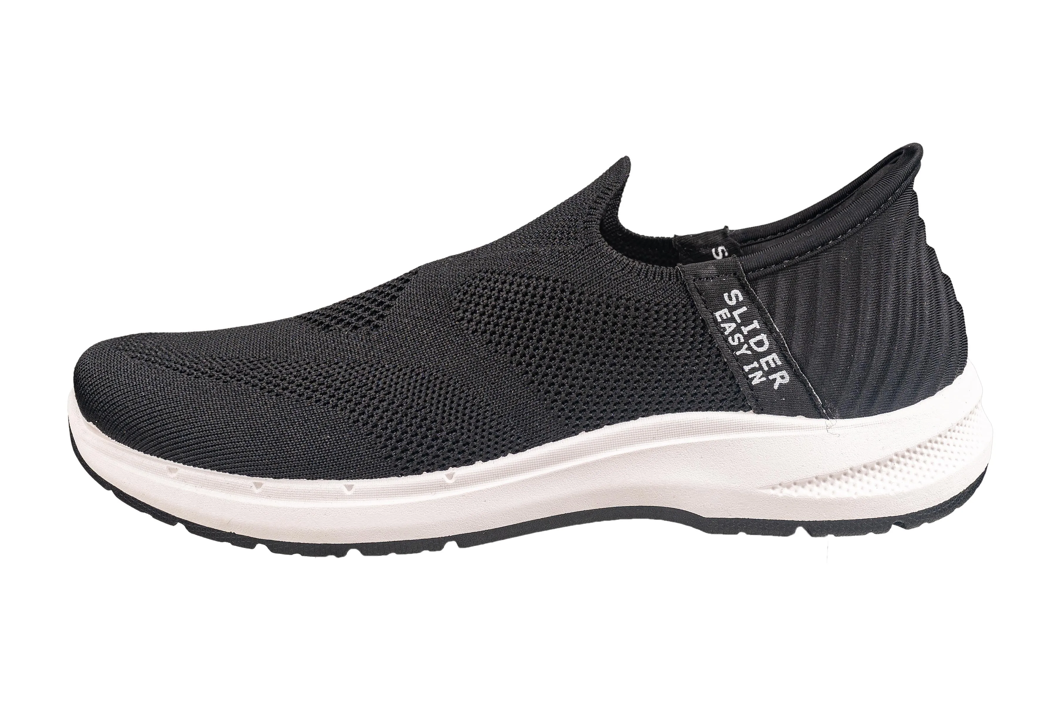 Comfort Walk Gents Black Sports Shoe