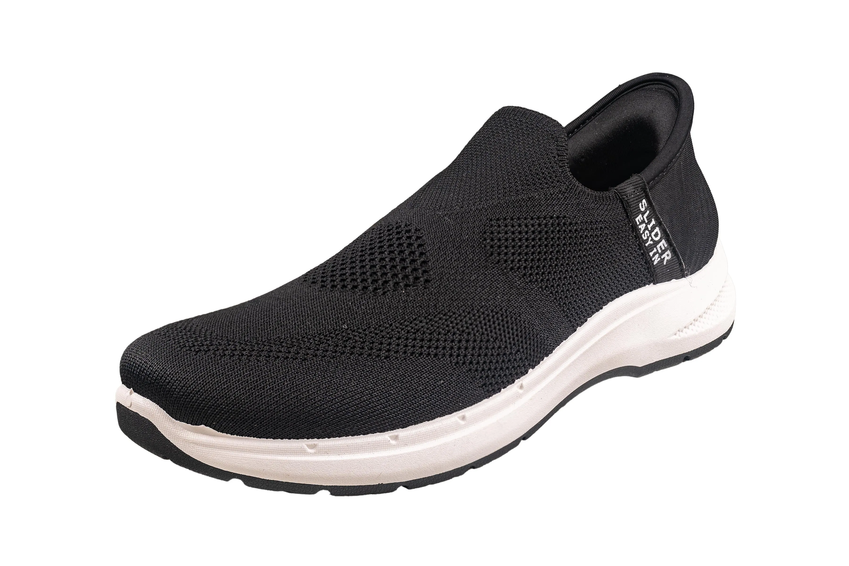 Comfort Walk Gents Black Sports Shoe